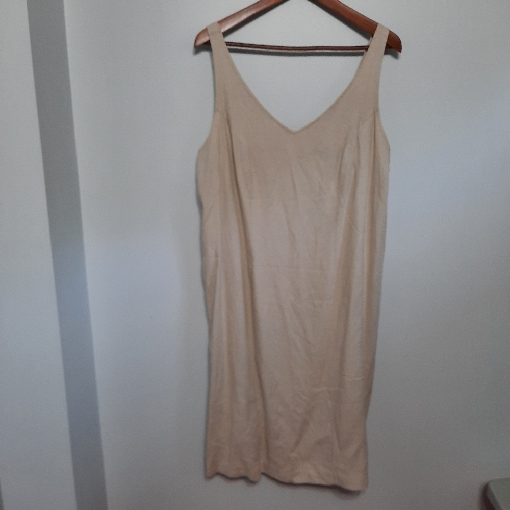 Addition Elle Ivory Linen Blend Summer Dress